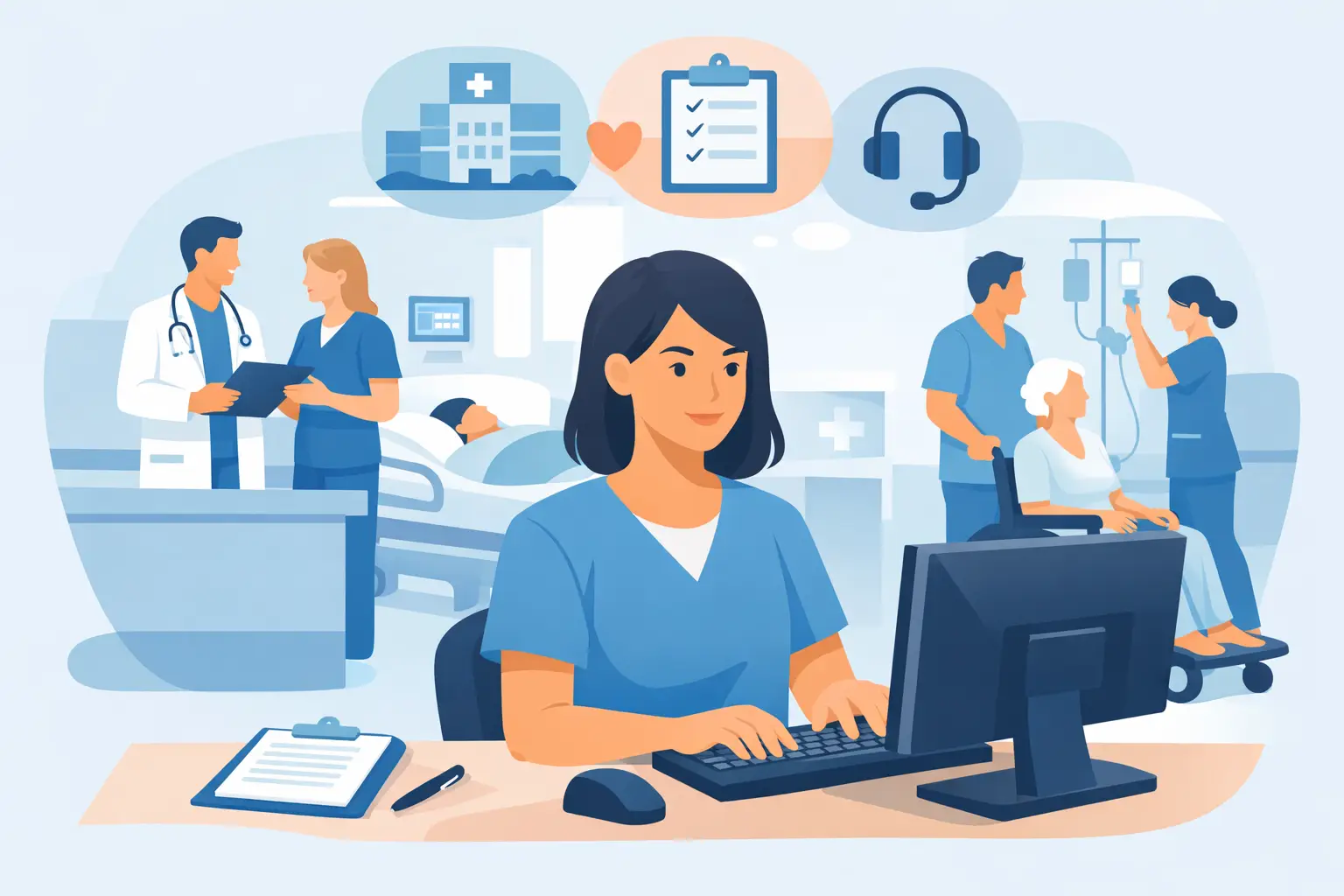 Hospital Unit Clerk Job Duties in Patient Care