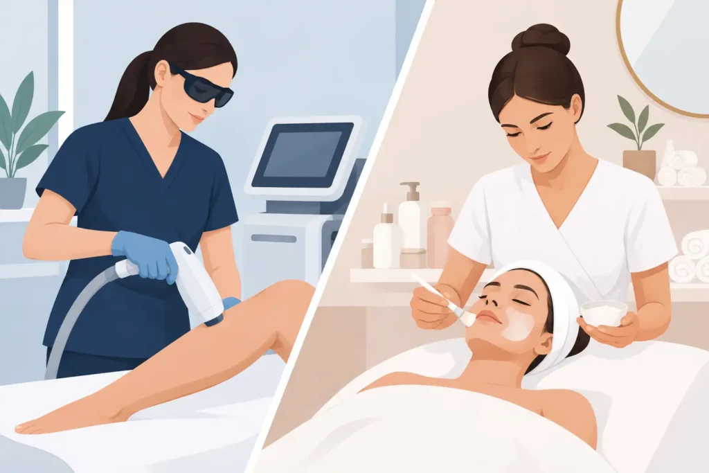 Laser Technician Versus Esthetician: Which Career?